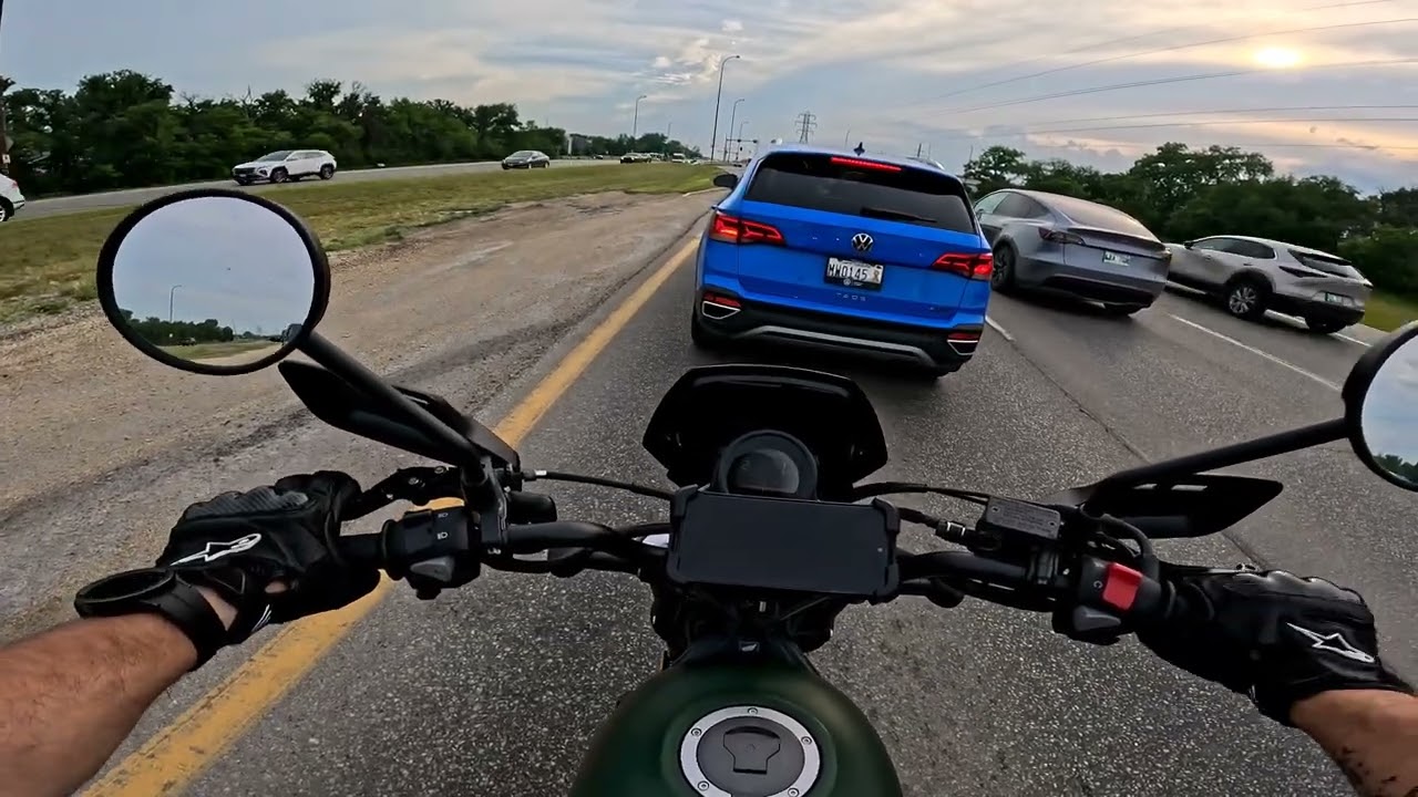 Highway and city riding with my Honda SCL 500