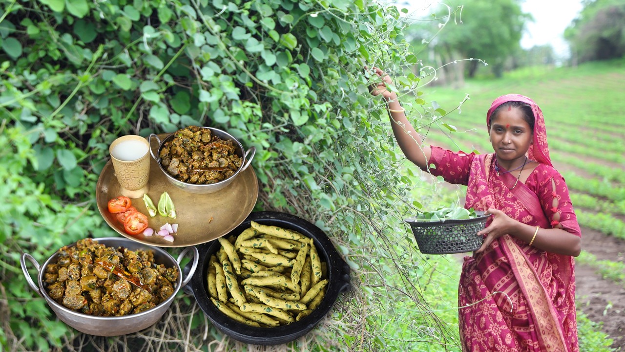 Unique Food Recipe In Village | Monsoon Special Food | A rainy Day In Village