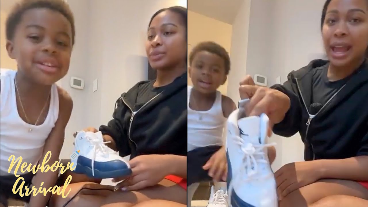 Lil Baby & Jayda Cheaves Son Loyal Learns To Tie Up His Jordan Sneakers! 👟