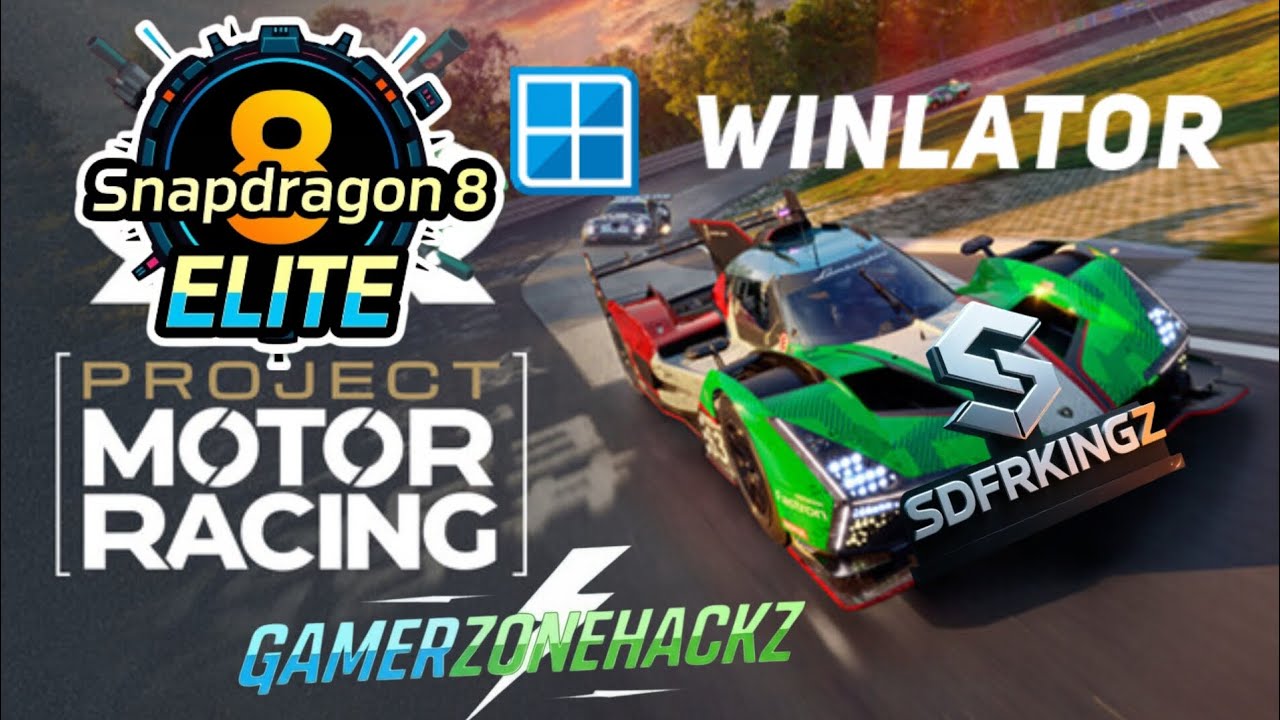 Project Motor Racing Winlator Emulator Snapdragon 8 Elite Oneplus 13 Gameplay 