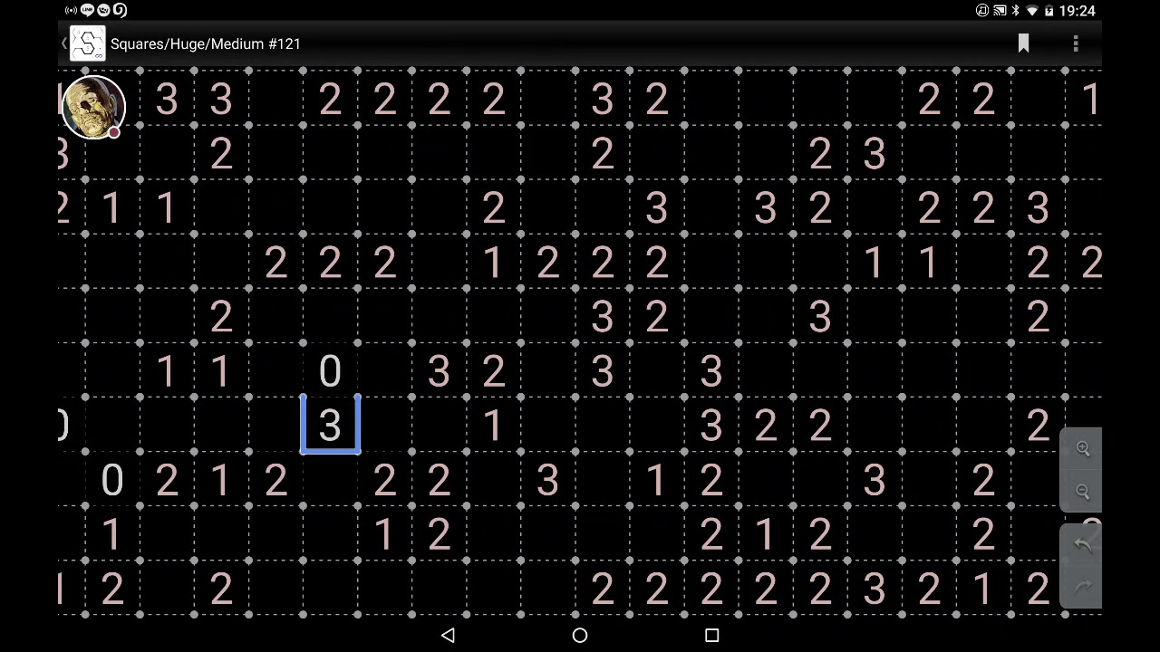 Slitherlink Gameplay---Squares/Huge/Medium