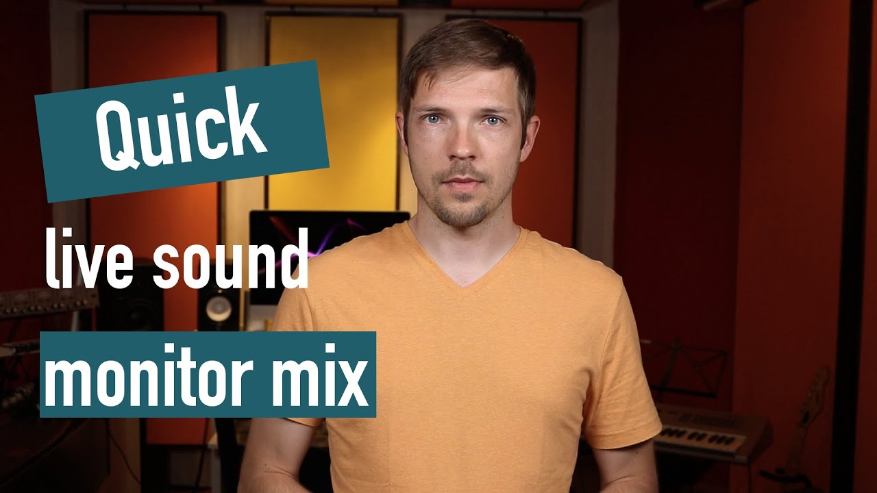 Quick Monitor Mix - Sends on Faders