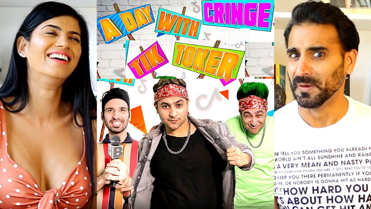 A DAY WITH CRINGE TIKTOKER REACTION!! | Harsh Beniwal