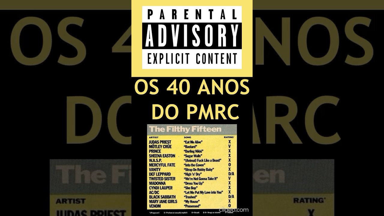 40 anos do PMRC: legado de censura e moralismo? #parentaladvisory #deesnider #frankzappa #pmrc