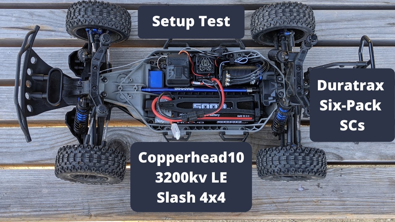 Slash 4x4 Setup Test Part 5 (Castle 3200kv LE Combo + Duratrax Six-Pack Tires)