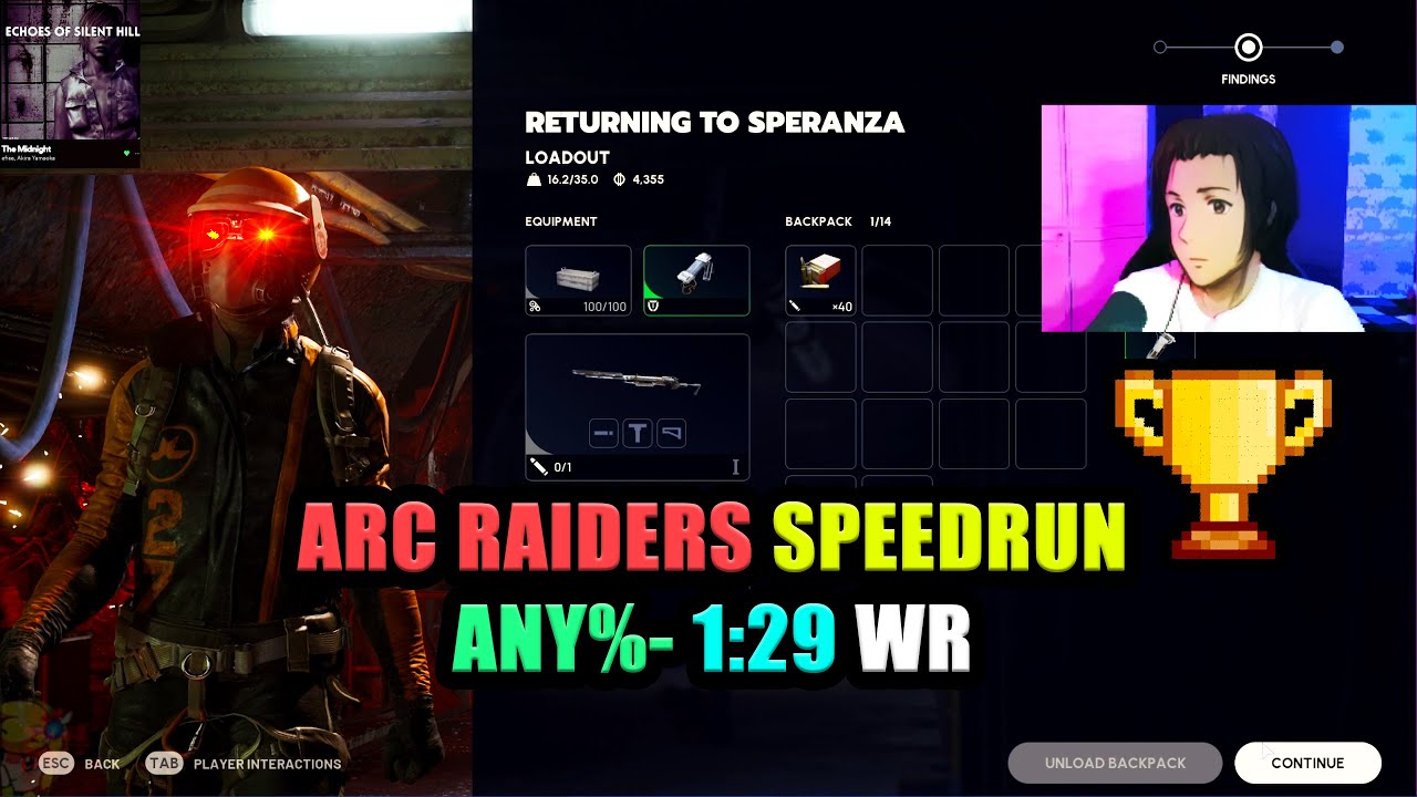 🏆 ARC Raiders Speedrun Any% Extraction 1:29 Solo Free Loadout | World Record | WR #arcraiders