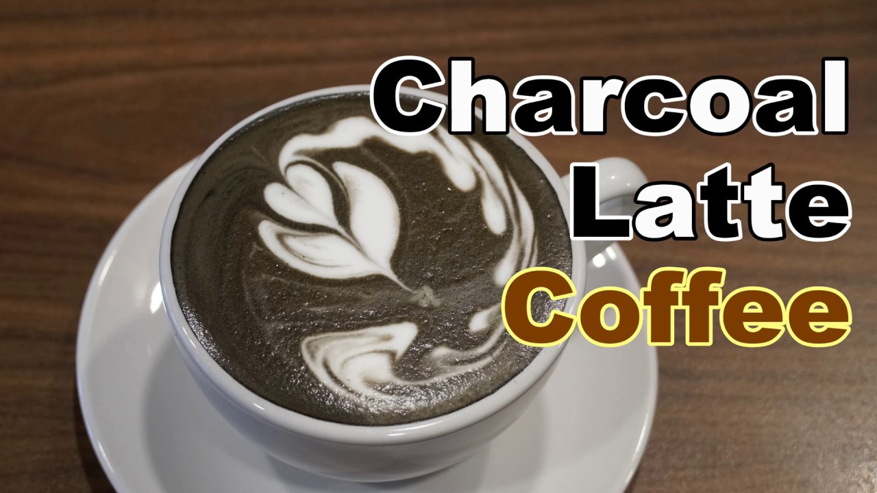 How to make black & white latte art? (charcoal latte)