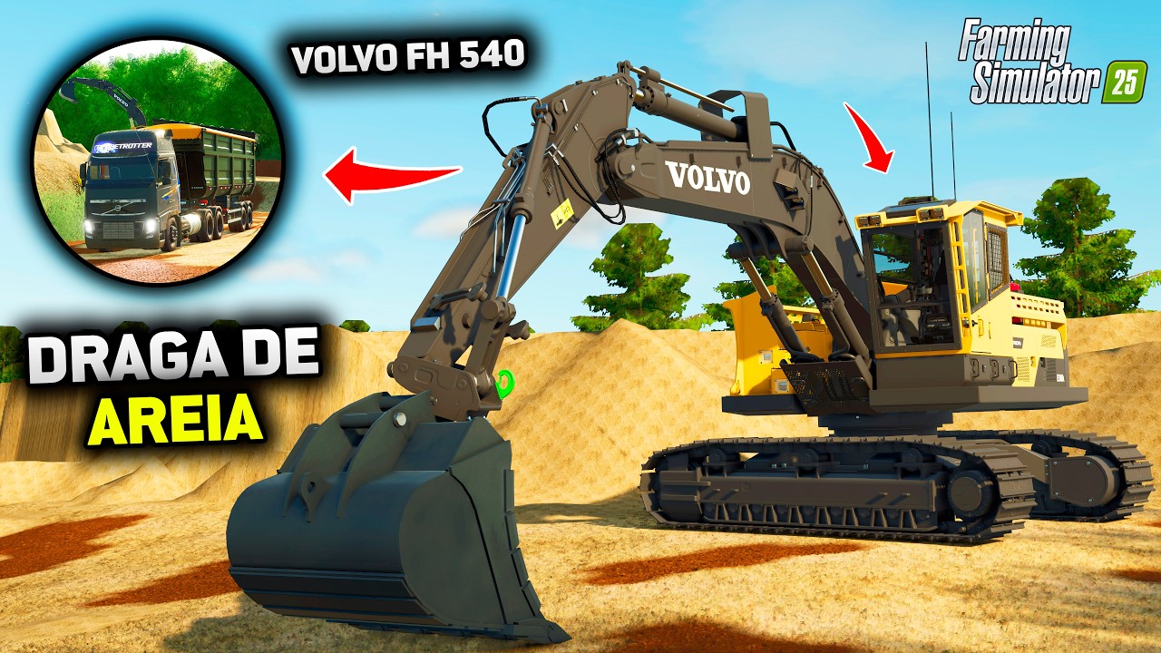 PRIMEIRO CARREGAMENTO NA DRAGA DE AREIA - FARMING SIMULATOR 25 - EP 8 (EM BUSCA DO SUCESSO T3)