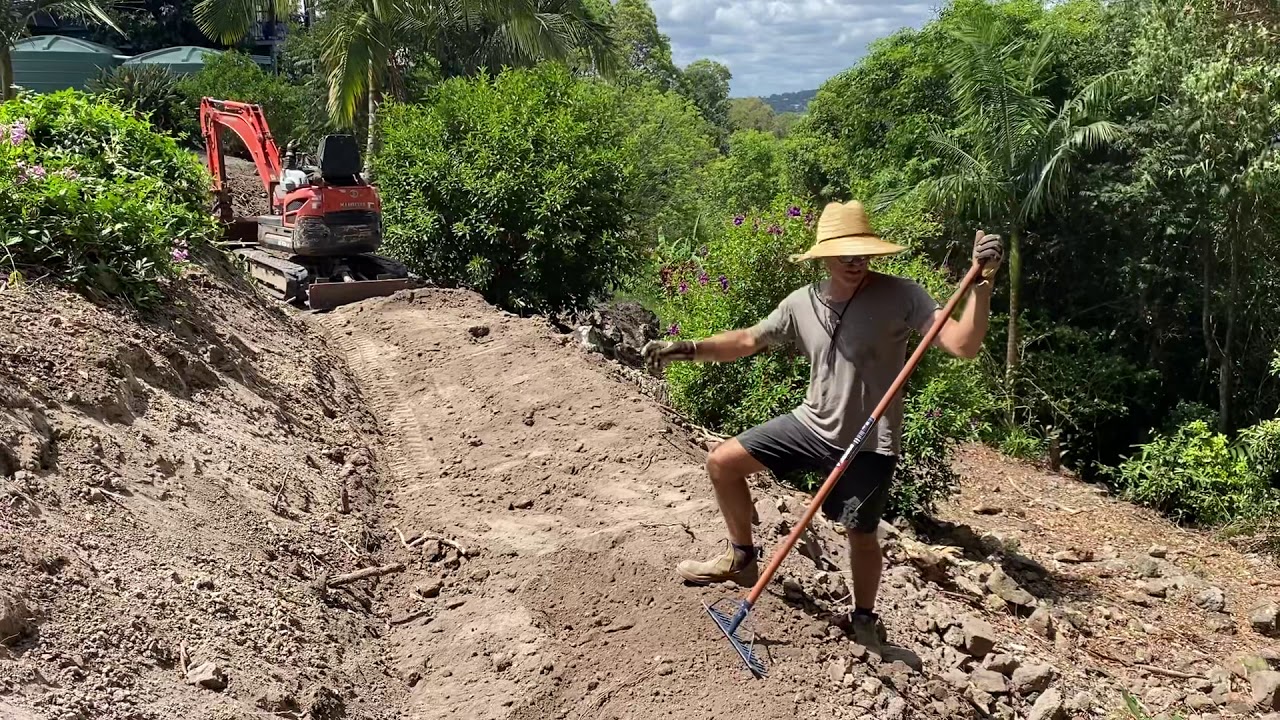 Earthworks for avocado grove