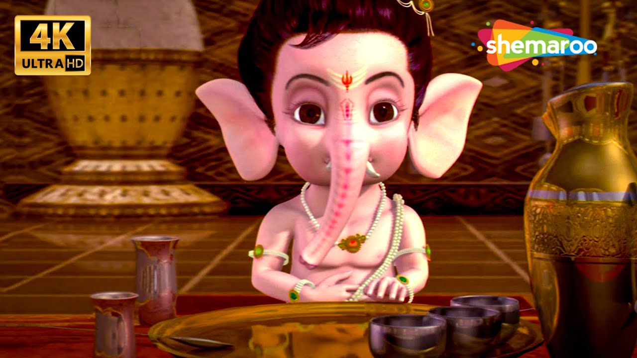 Bal Ganesh - GaneshTeaches Kuber A Lesson - Famous Children Cartoon Movies