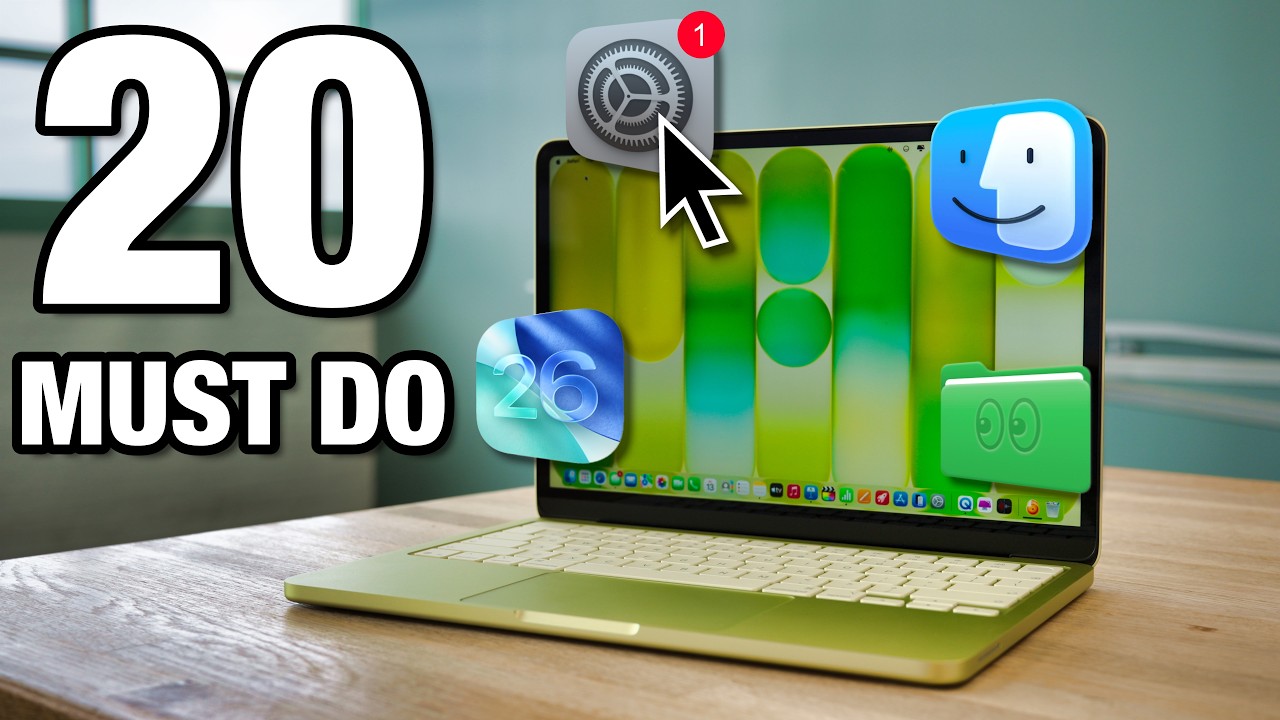 MacBook Neo - FIRST 20 Things to Do! Setup & Customization