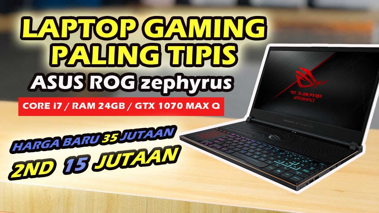 Laptop Gaming Murah 2022 Harga 15 Jutaan Asus Rog Zephyrus Gx501v Paling Tipis Didunia 2nd Like New