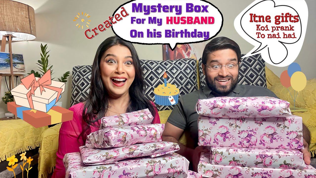 I Created “BIRTHDAY MYSTERY BOX” for my Loving HUSBAND✨| Gift🎁 IDEAS💡FOR MEN|| #giftideas #viral
