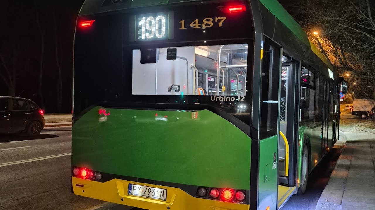[DEBIUT] MPK Poznań, Linia 190 - Solaris Urbino 12 IV