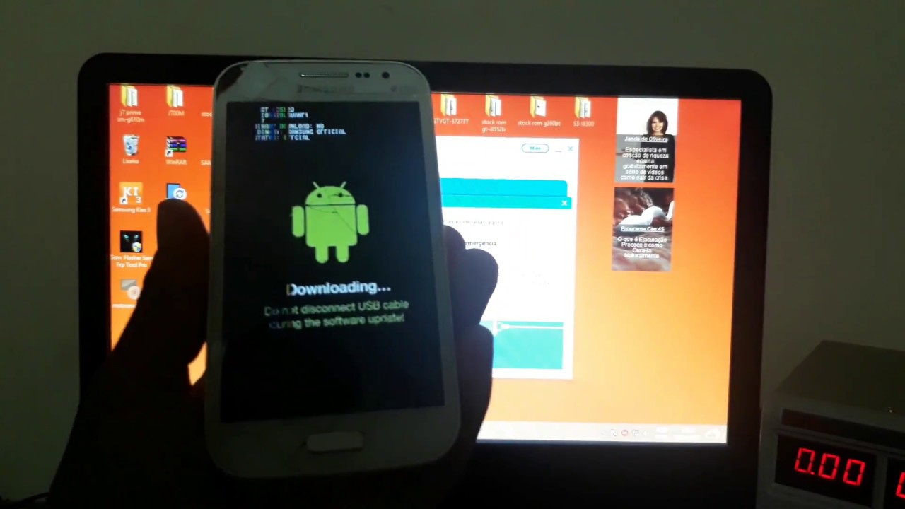 Como recuperar e atualizar qualquer Samsung usando o programa  Smart Switch loop infinito etc...