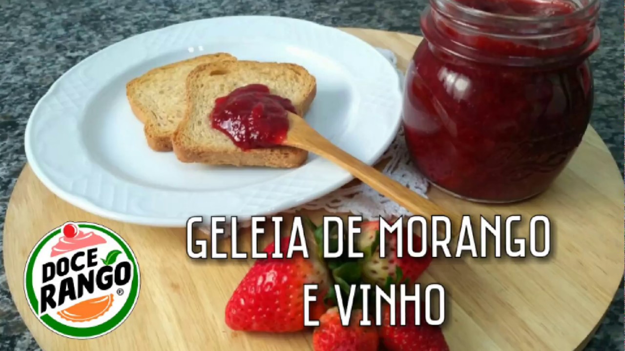 Geleia de morango e vinho - Canal Doce Rango