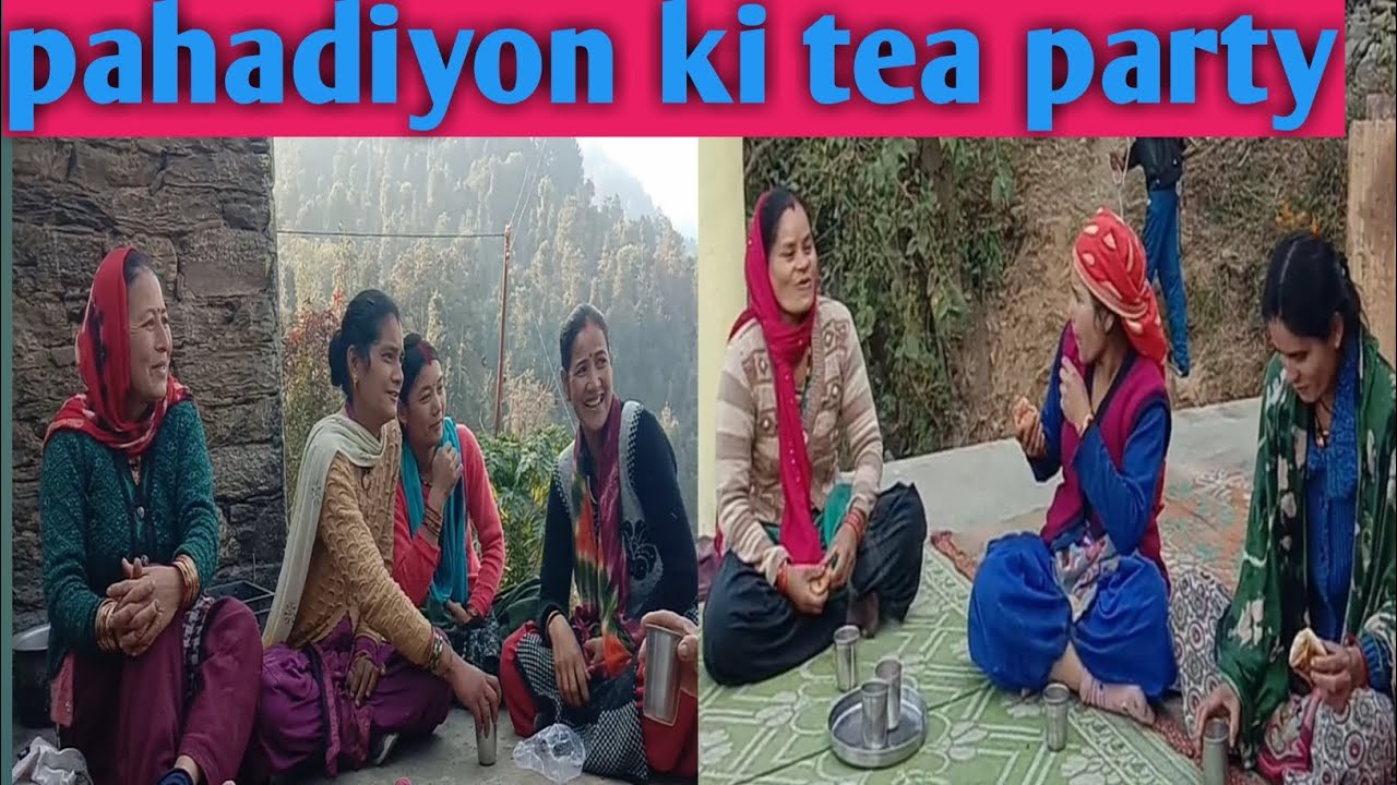 gaon ki auraton ki tea party☕☕🙂🙂