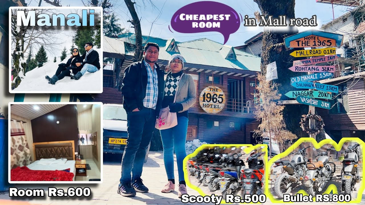 Best budget room in Manali @Rs.600 🏡 Mall road | Ntorq @Rs.500 🛵 | Breakfast