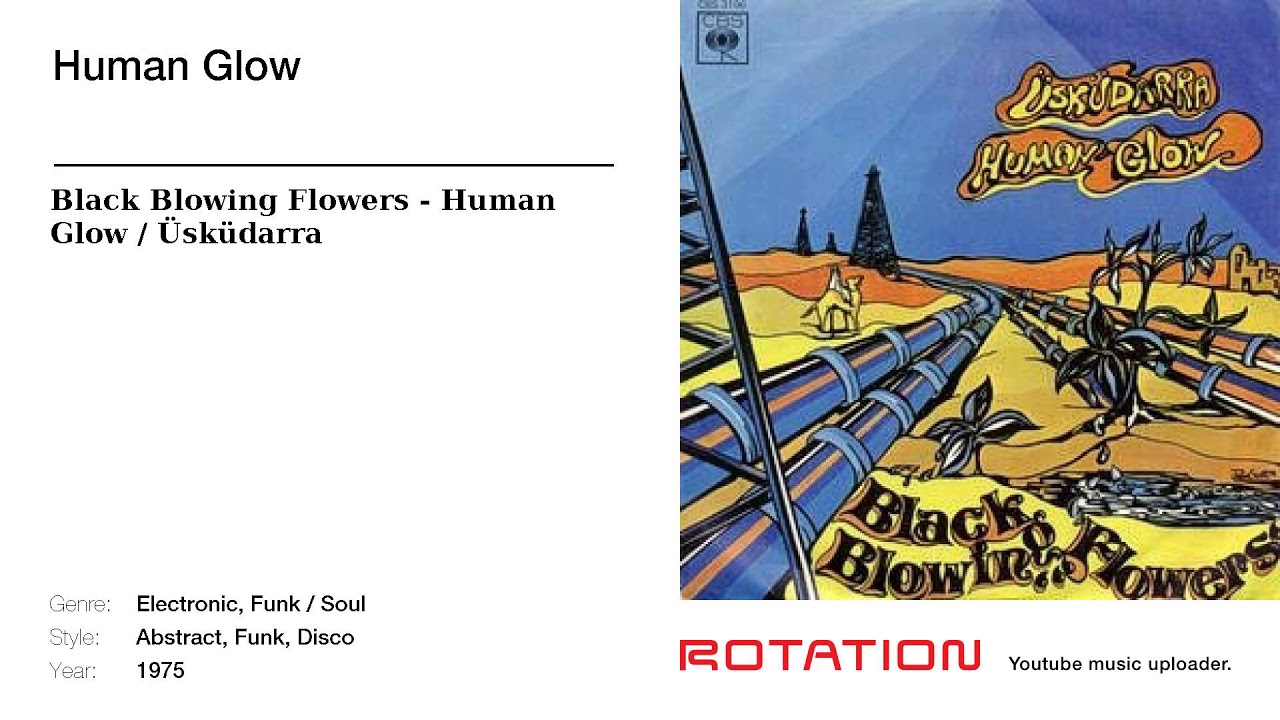 Black Blowing Flowers - Human Glow