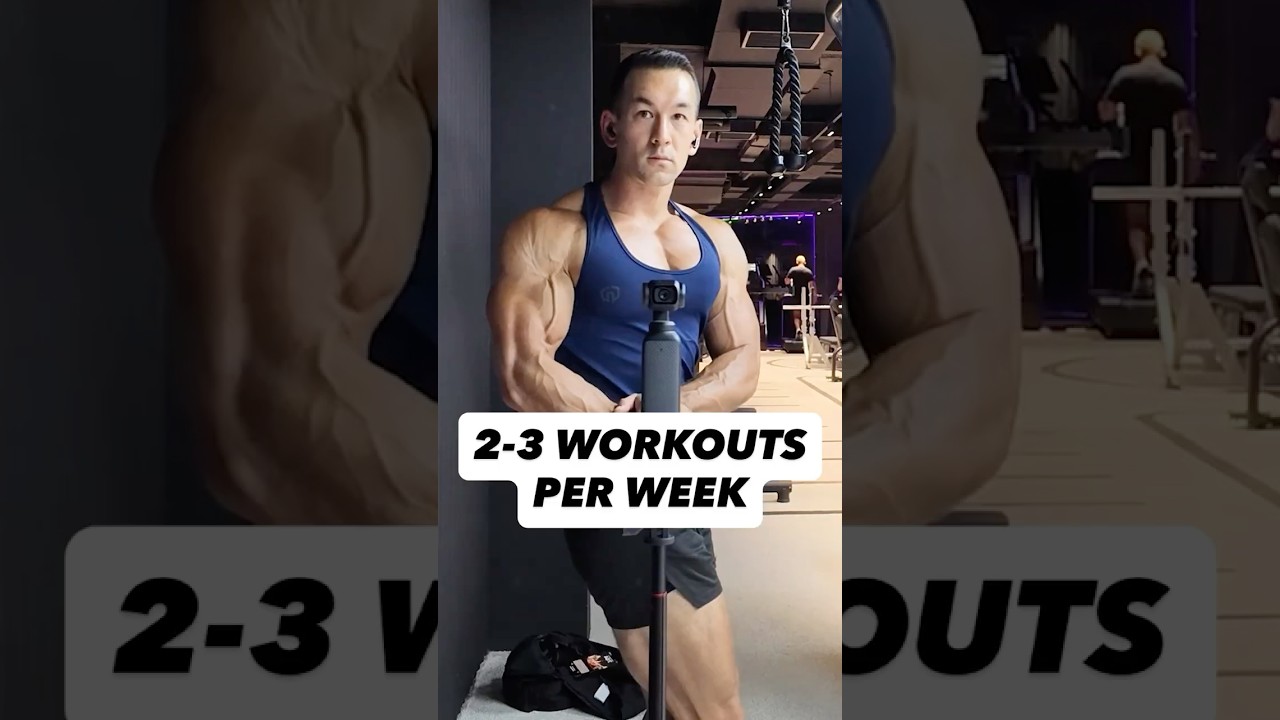2-3 workouts a week, unfortunately.