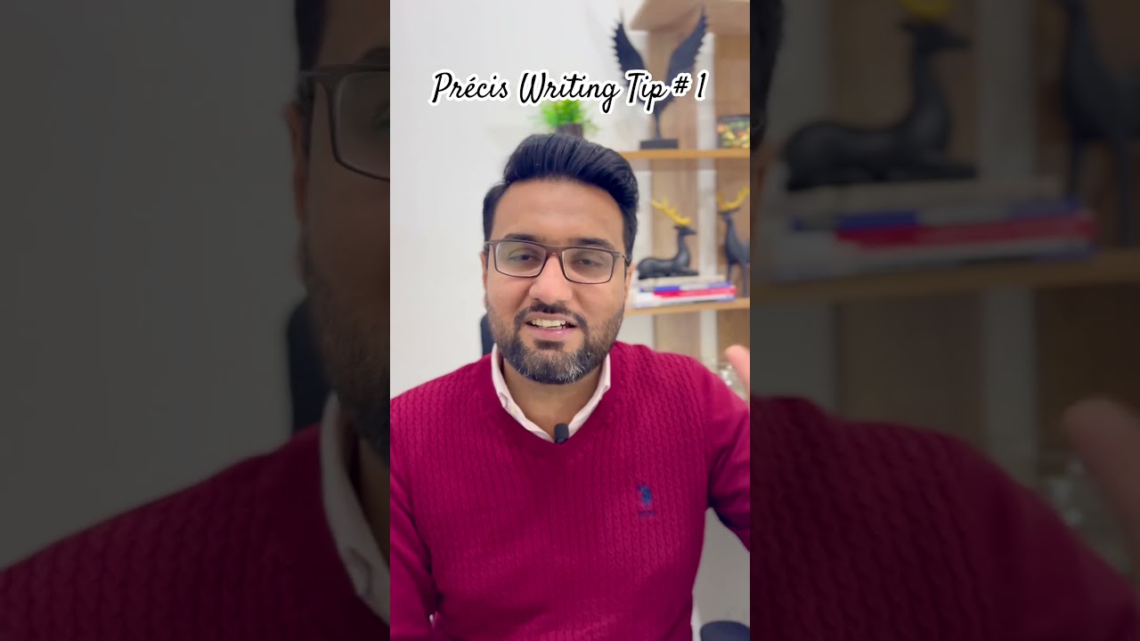 Pr&eacute;cis Writing ✍️ 1st, 2nd or 3rd Person🤔 #cssenglish #shorts