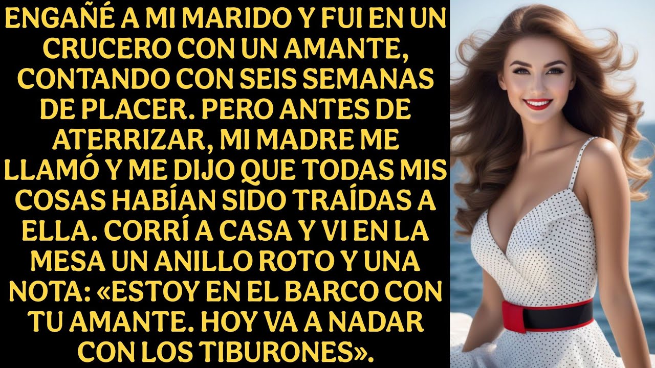 Engañé a mi marido y fui en un crucero con un amante, contando con seis semanas de placer...