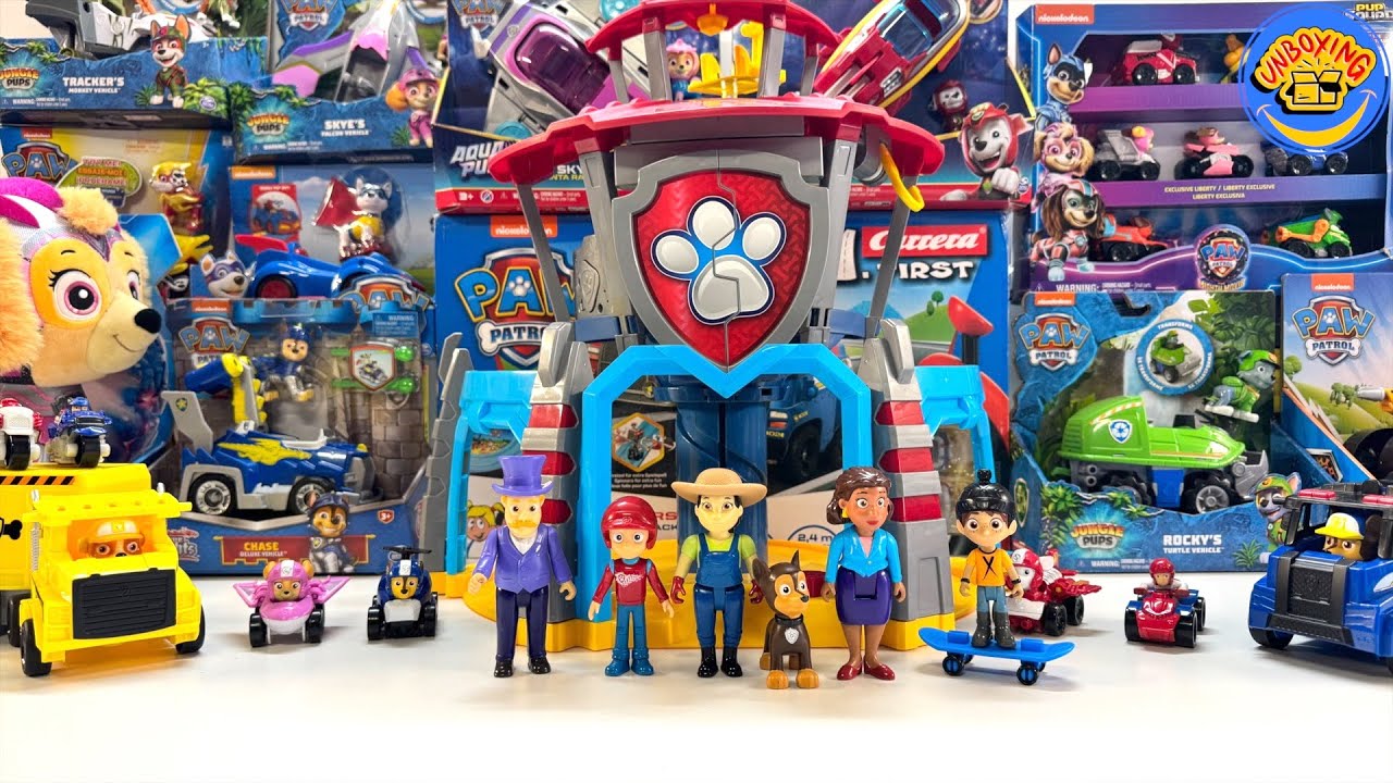 Paw Patrol Mighty MOVIE Toy Collection Unboxing Review () Rescue Wheels  Rubble&crew () Patrick ASMR