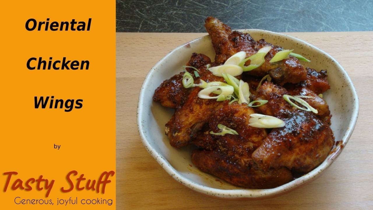 Oriental chicken wings / Asa de frango oriental