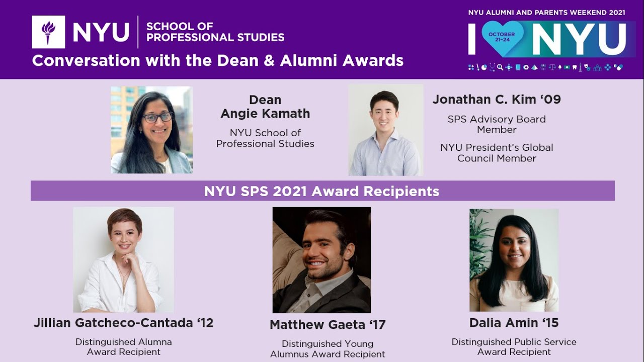 Conversation with Dean Angie Kamath & Alumni Awards