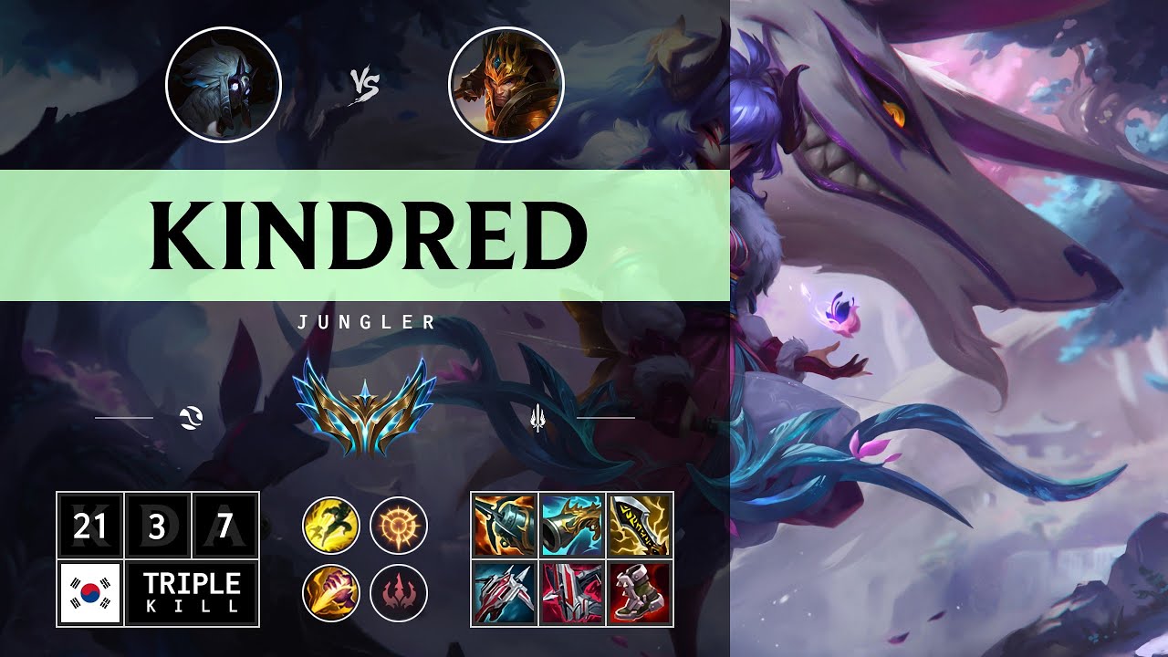Kindred Jungle vs Jarvan IV - KR Challenger Patch 14.12