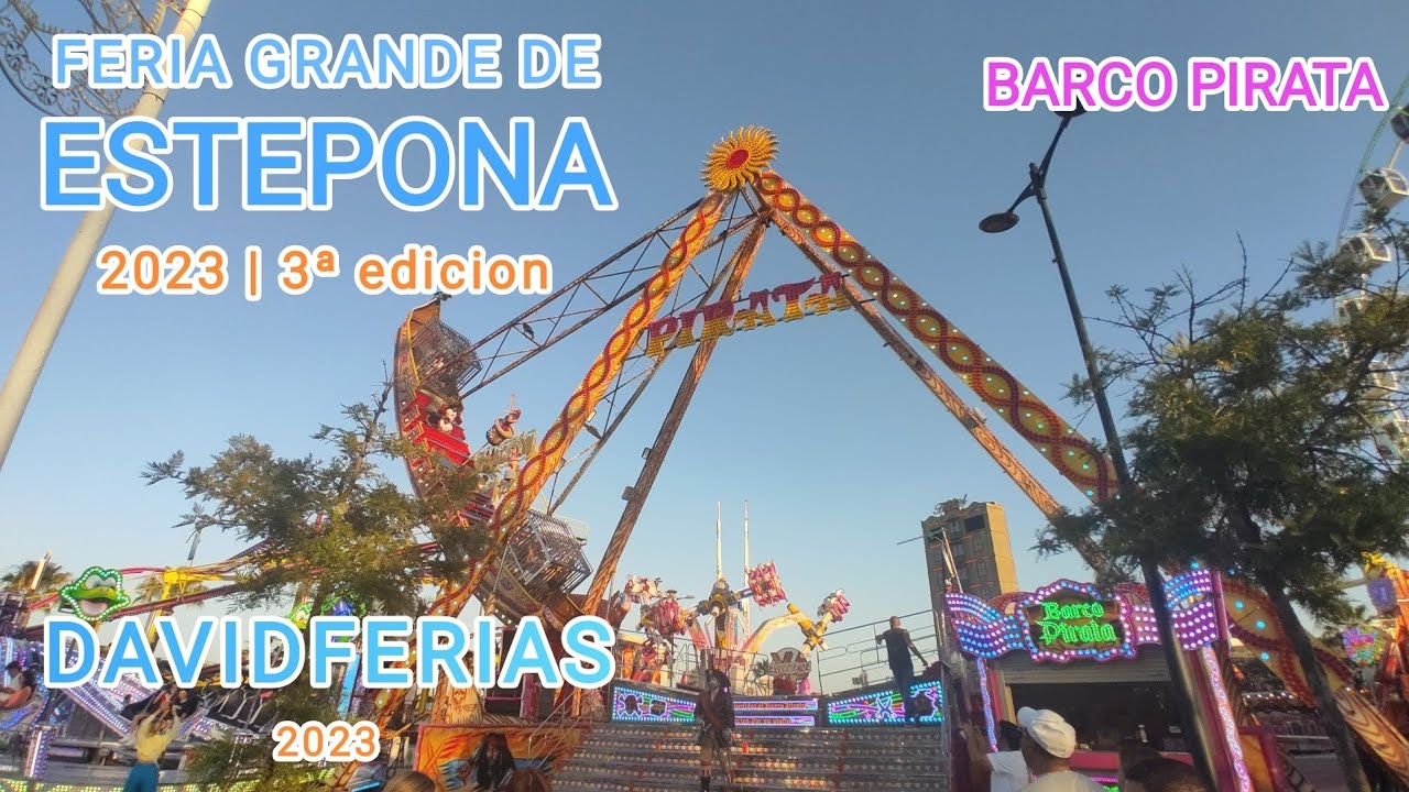 Barco Pirata - Feria de Estepona 2023 |🎡| DavidFerias |🎡|