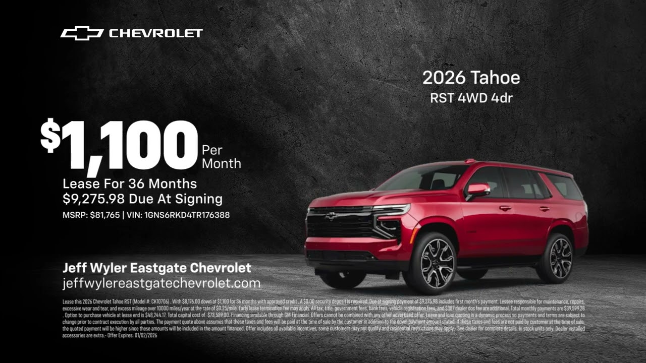 Chevrolet Tahoe 12/04/2025 6549262