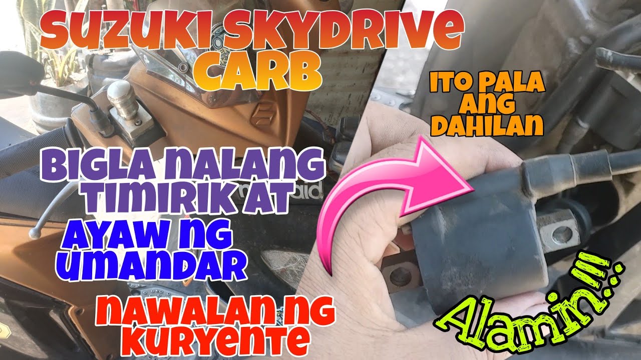 Suzuki Skydrive Carb Biglang Tumirik at Ayaw ng Umandar Nawalan ng Kuryente Bakit Kaya? Alamin.