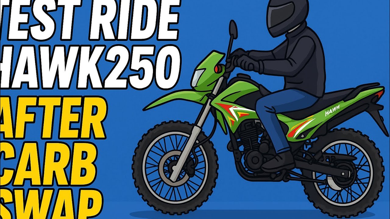 Hawk 250 Wakes Up! New Carb = Street Rocket?