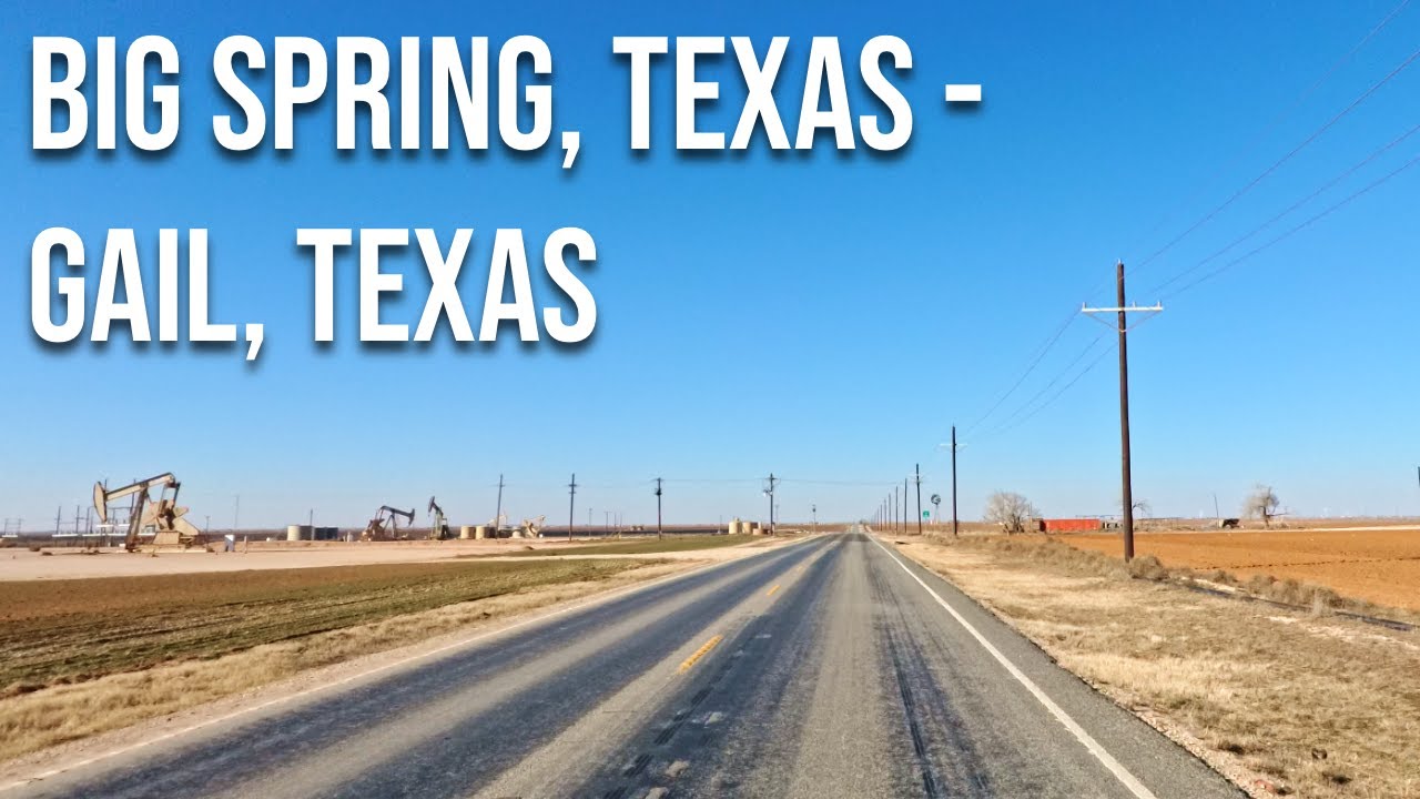 Big Spring, Texas to Gail, Texas! Drive with me on a Texas highway!