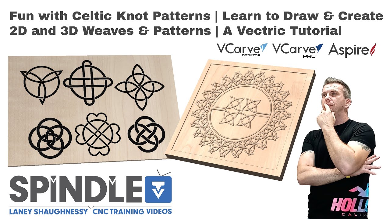 Fun with Celtic Knot Patterns | Learn to Draw & Create 2D and 3D Weaves  | A Vectric Tutorial