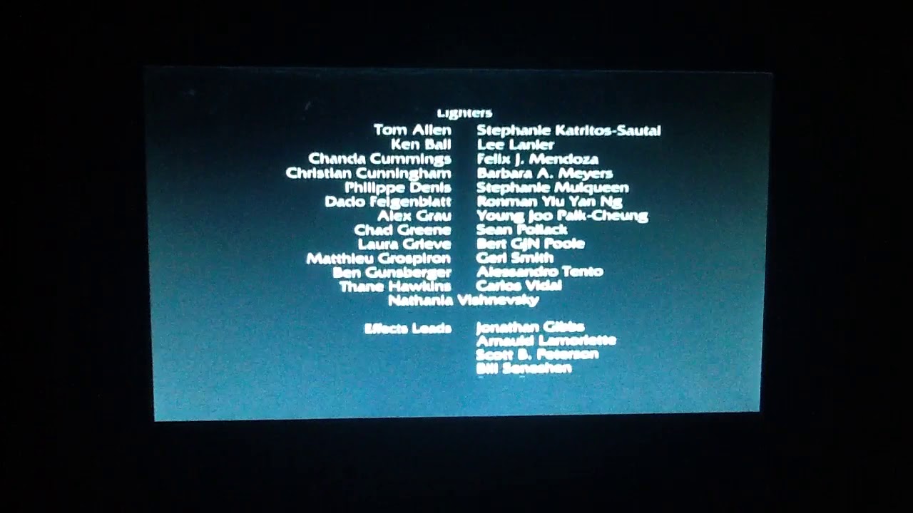 SHREK(2001) END CREDITS.