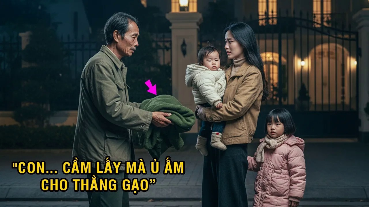 Bị Ck Tỷ Phú Đuổi Đi Giữa Đêm Rét, Bố Chồng Dúi Vội Chiếc Chăn Rách, Thứ Bên Trong Khiến Cô Bật Khóc