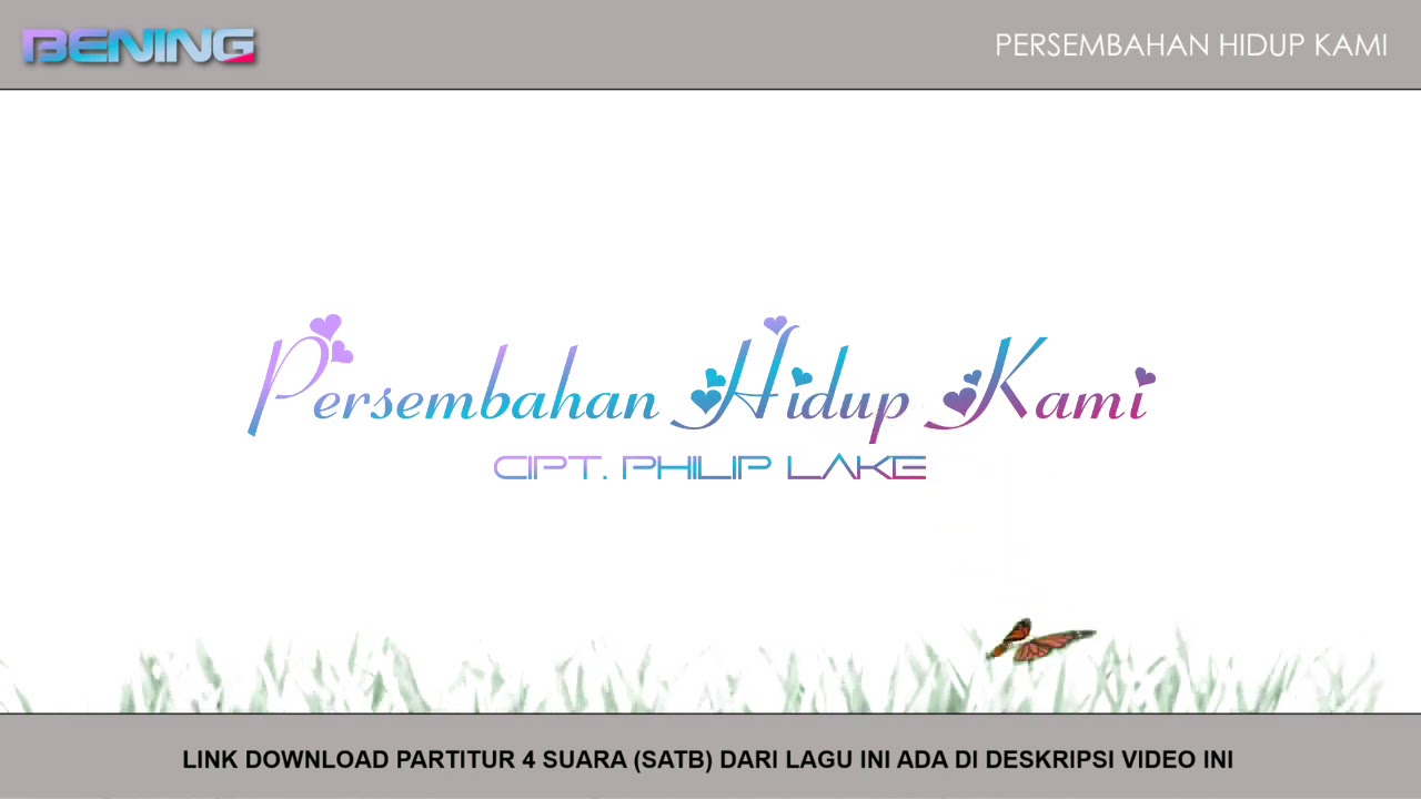 Persembahan Hidup Kami || Lagu Rohani Katolik dengan notasi