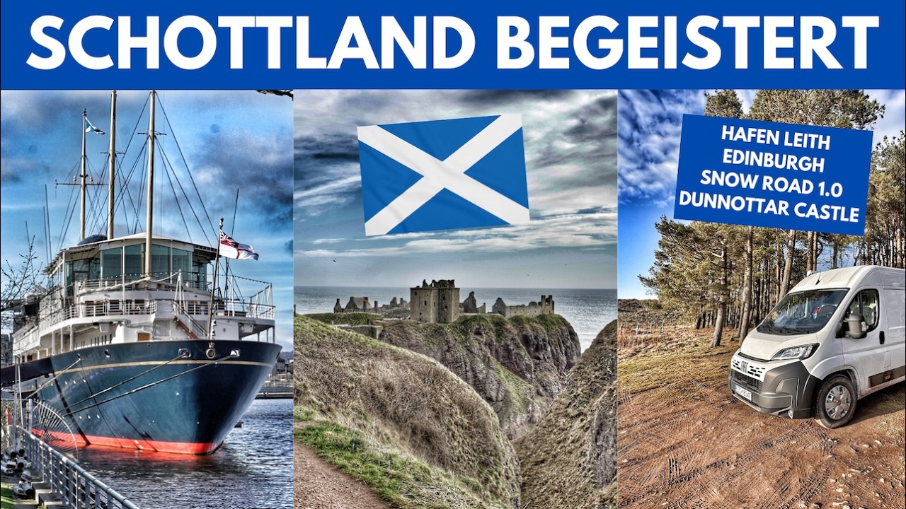 #517 - IMMER WIEDER: EDINBURGH - LEITH - DUNNOTTAR Castle - Snow Roads - SCHOTTLAND 2026 - WOMO TOUR