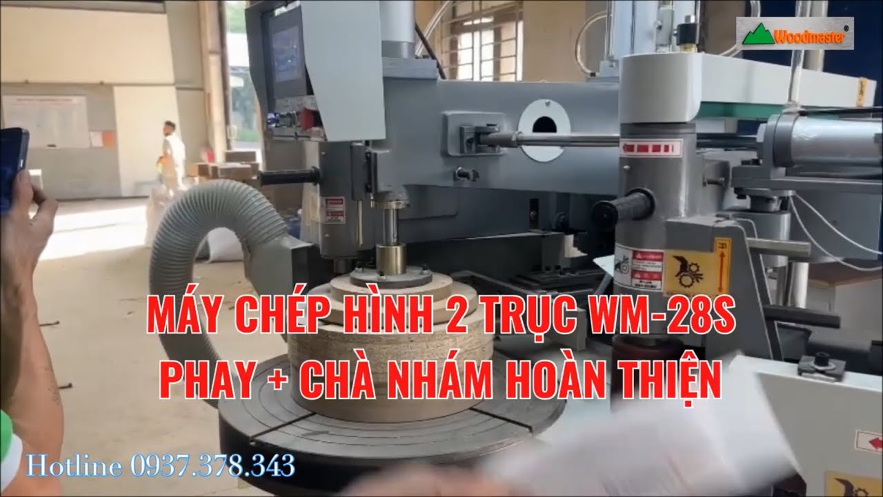 Máy Chép Hình Tròn WM-28S | Phay Mặt Ghế, Mặt Bàn, Khay Gỗ Năng Suất Cao