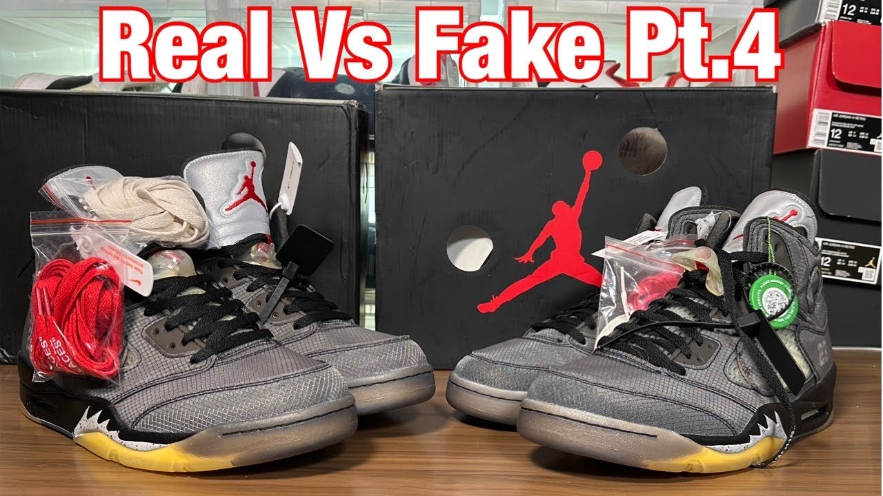 Air Jordan 5 Off White Muslin real Vs fake Pt.4