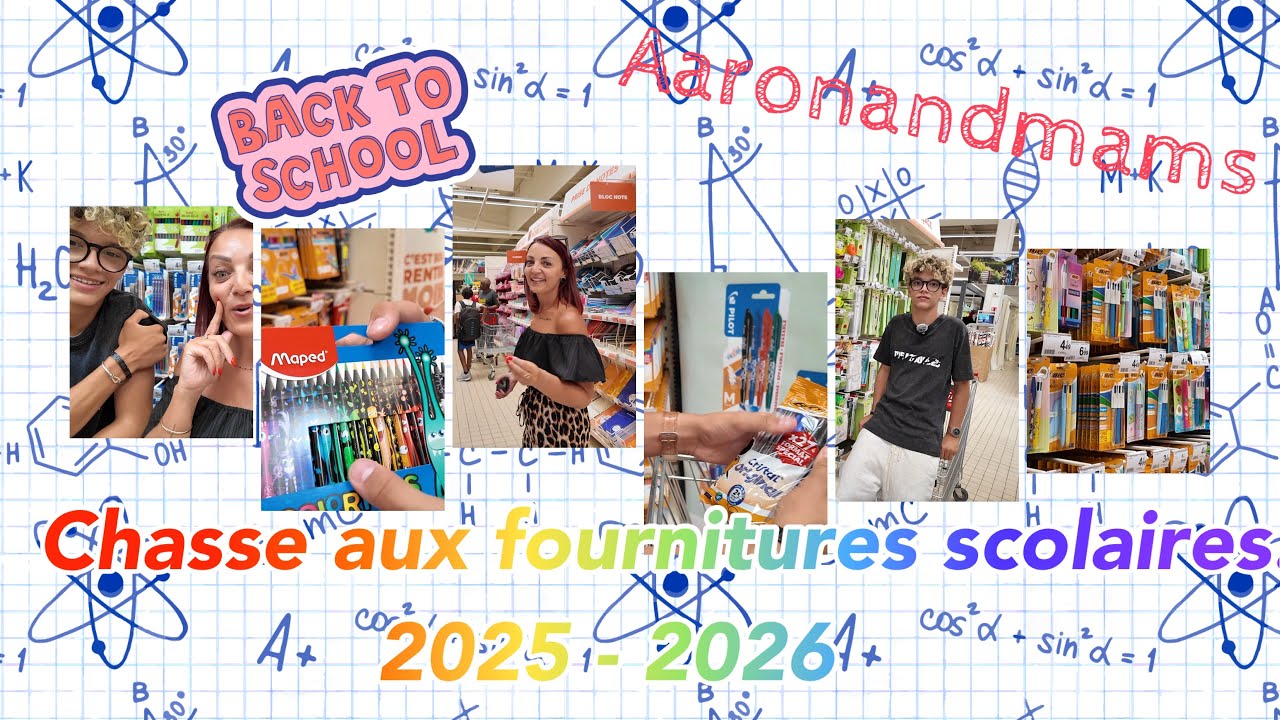 CHASSE AUX FOURNITURES SCOLAIRES 2025-2026 ✏️ BACK TO SCHOLL - Aaronandmams
