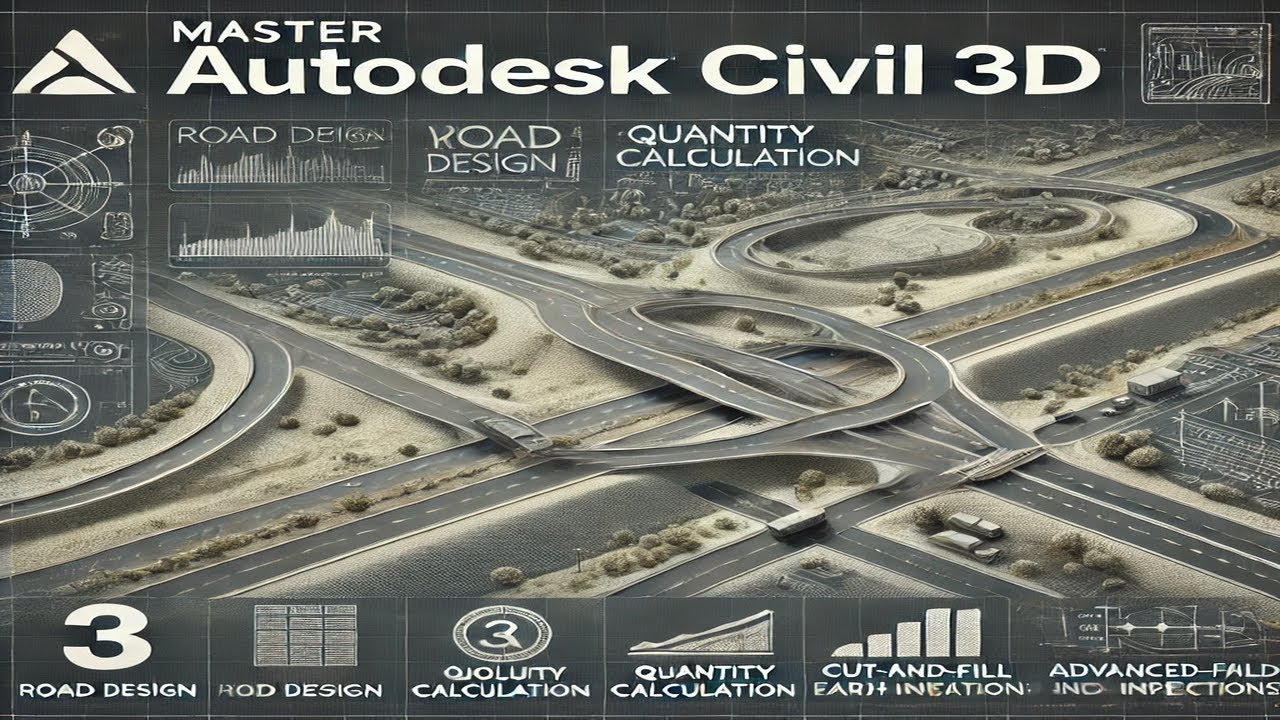 شرح جميع ادوات برنامج CIVIL 3D مع تصميم طريق كامل من البداية للنهاية