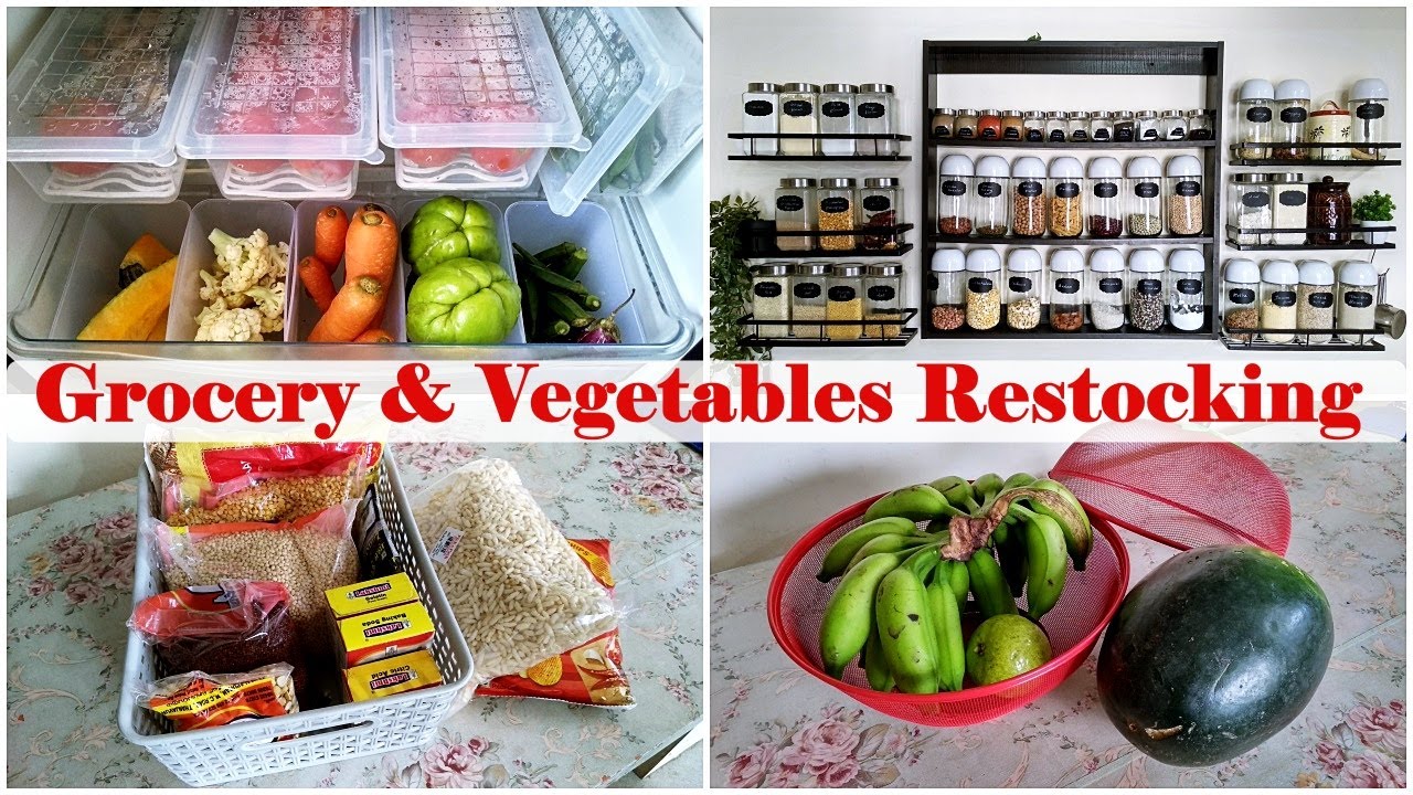 Fridge & Pantry organizing, it reduces work for a week | Time and money saving Kitchen Organization