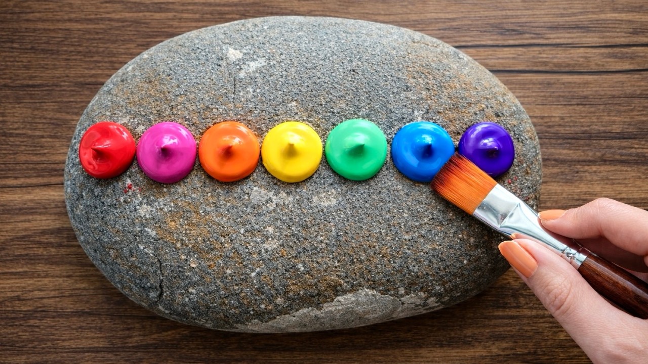 Anyone Can Paint! | Easy Acrylic Stone Painting for Beginners