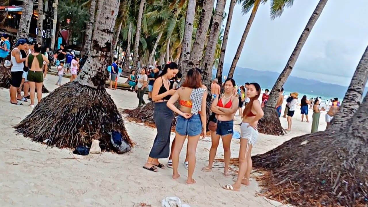 Look! This is BORACAY White Beach on July 28 2024 5:30pm Walk From Sinagpa Point to  Station 3