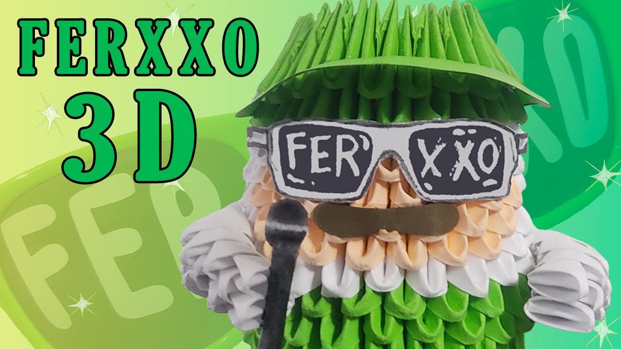 Cómo hacer FEID - FERXXO en Origami 3D – Paso a Paso - How to make 3D Origami FEID - 折り紙3D