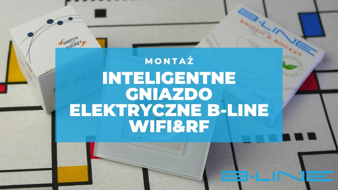 Inteligentne gniazdo elektryczne B-Line WiFi&RF &ndash; montaż gniazda