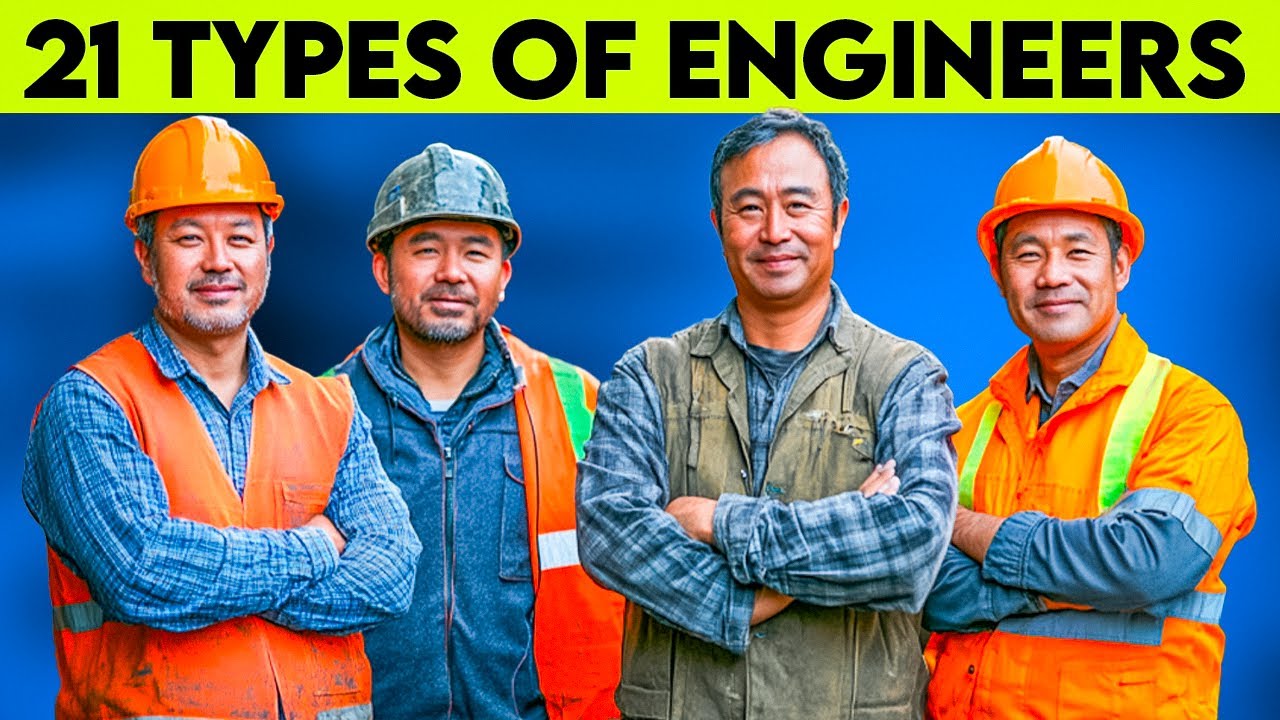 21 Types of Engineers & Engineering Majors Explained | Find Your Perfect Branch!